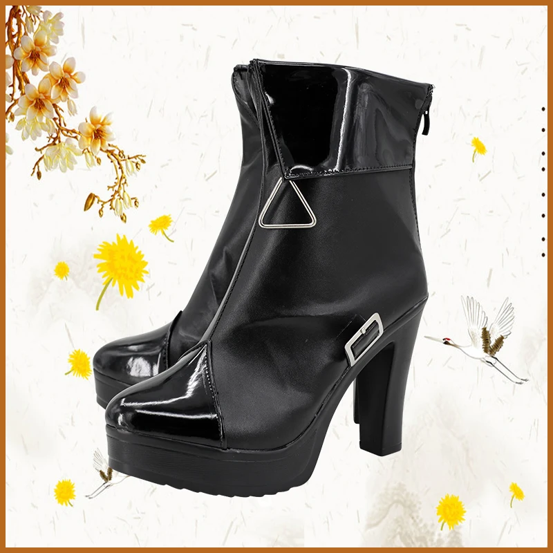 Jogo caminho para lugar nenhum shalom cosplay sapatos botas prop sapatos para acessórios de festa de halloween