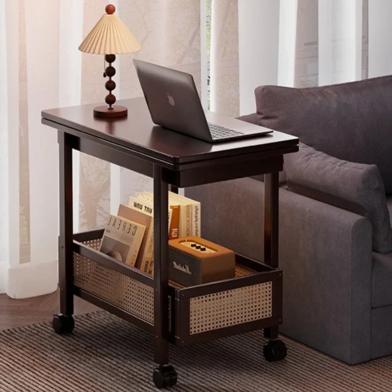 Coffee table living room household removable folding dining table small apartment sofa side cabinet cart side table eating table