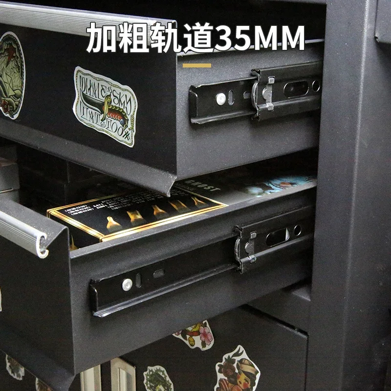 Bancada de trabalho atualização carrinho de ferramentas de tatuagem gaveta carrinho gabinete operador de rolo móvel