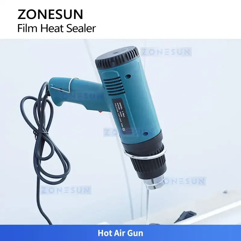 ZONESUN ZS-MSCS3 Manual Shrink Wrap Sealer with Hot Cutting System for PVC PE POF Film Packaging Machine