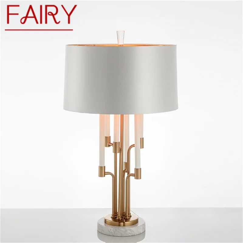 

FAIRY Postmodern Table Lamp LED Creative Luxurious Marble Desk Light For Home Living Room Bedroom Bedside Decor