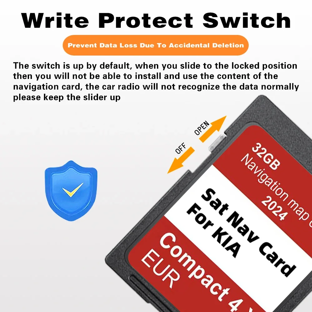 Compact 4.X EUR Update Map Europe UK Turkey for KIA Compact 4.X Soul/Sorento/Optima Vehicle SD Card 2024 Navigation GEN4 32GB