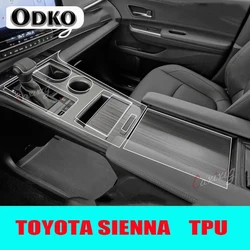 For TOYOTA SIENNA 21-22 Car Interior Center Console Transparent TPU Protective Film Anti-scratch Repair Film Accessories Refit