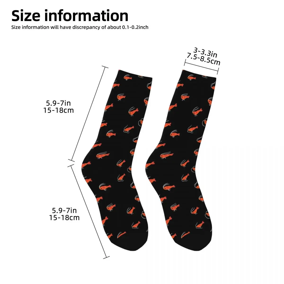 Flying cherry shrimp Socks Argentina anime Socks Men Women\'s