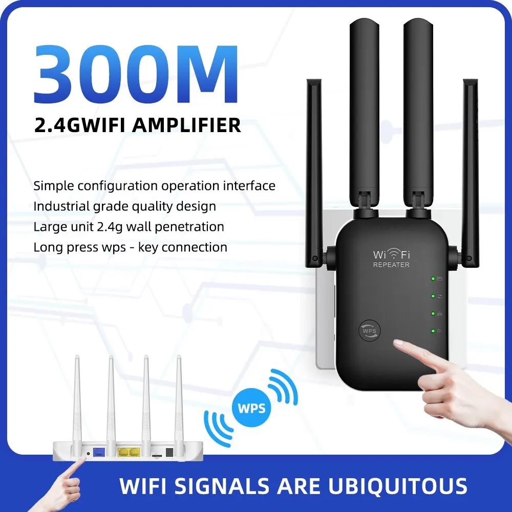 PIX-LINK WR45 WiFi Extender Signal Booster WiFi Range Extender Wireless Internet Repeater Long Range Amplifier with Ethernet