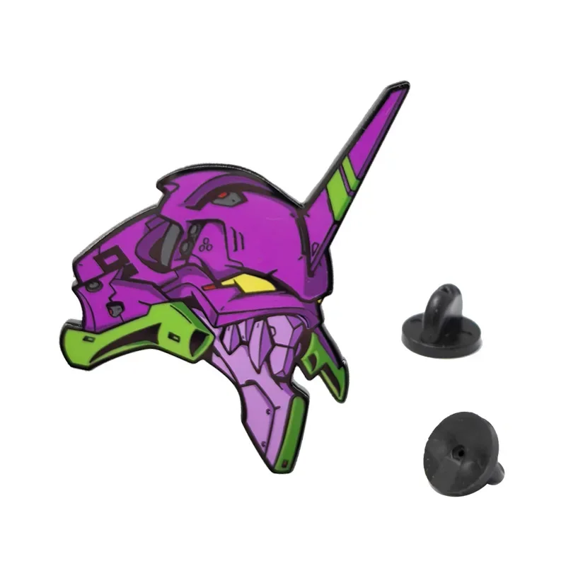 EVANGELION EVA-01 TEST TYPE Enamel Pins Creative Anime Brooches Lapel Badge Anime Figure Jewelry Decoration Gift for Fans Friend