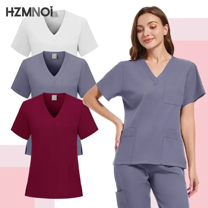 Conjunto de ropa médica para enfermera, uniformes de trabajo para mujer, clínica Dental, salón de belleza, Spa, monos de trabajo