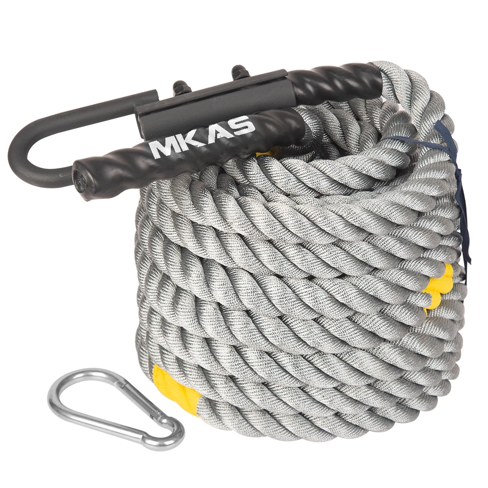 Fitness Accessories 12M 15M Battle Ropes for Gym Competition Power Rope Non-Slip High Quality Nylon Pulling Battle Rope