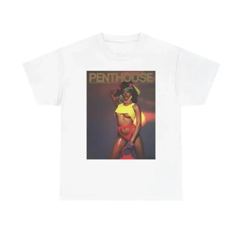 Penthouse Magazine T Shirt Vintage Heavy Cotton Retro 90S Model
