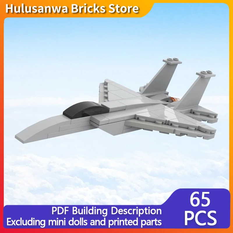 

F-15 Eagle, современный военный истребитель, модель MOC, строительные кирпичи, военное оборудование, модульные технологии, подарки, праздничные детские игрушки
