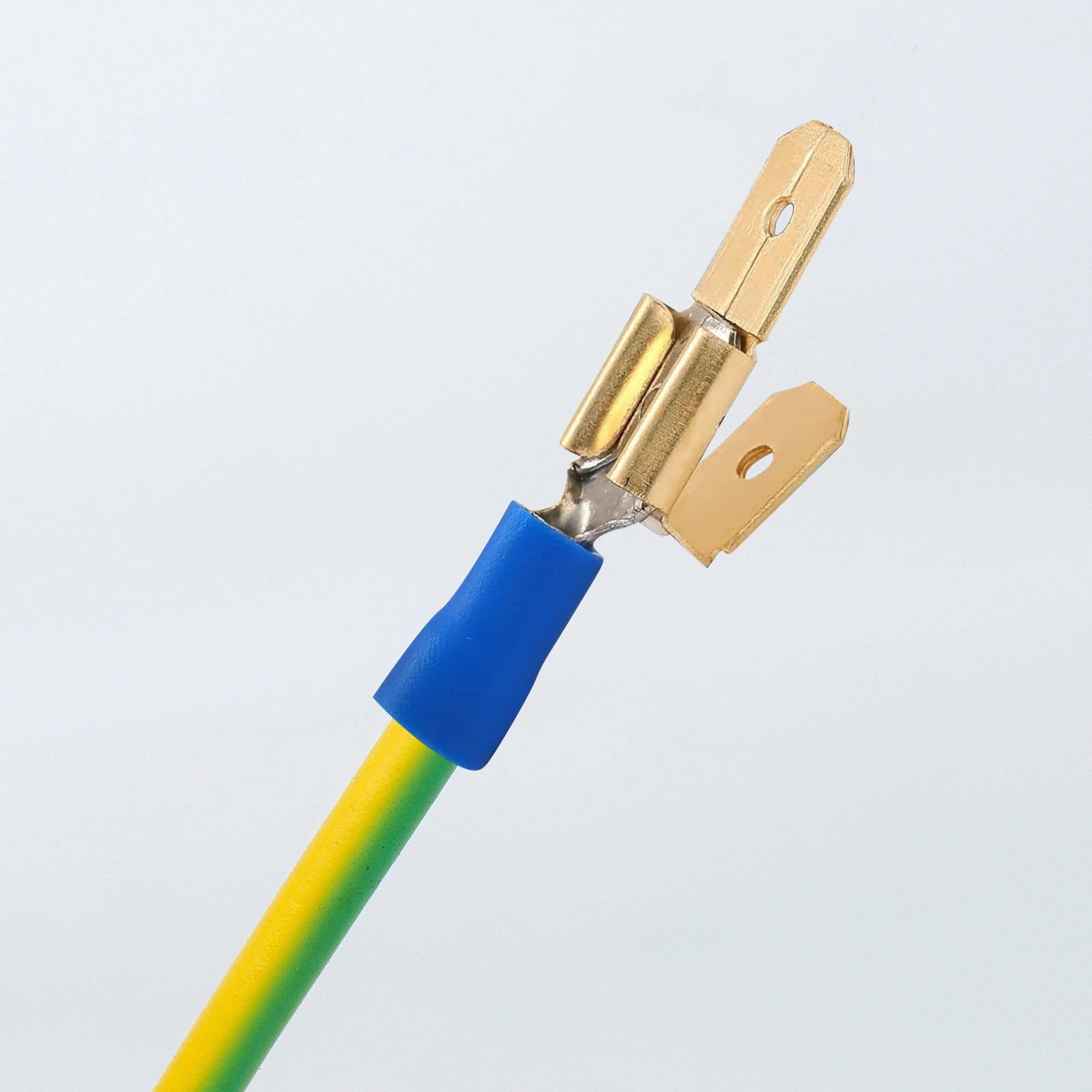 

25Pcs Electrical Terminals Wire Connector Kit Spade Crimp Terminals Disconnect Adapters for Industrial Household Appliances