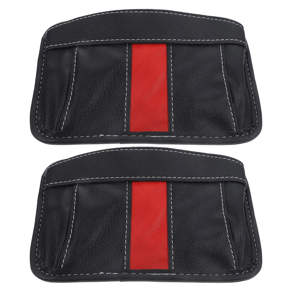 

2Pcs Car Storage Bag PU Seat Gap ganizer Door Pocket Toy Phone Snack Key Holder Car Side Pocket Storage Box Travel