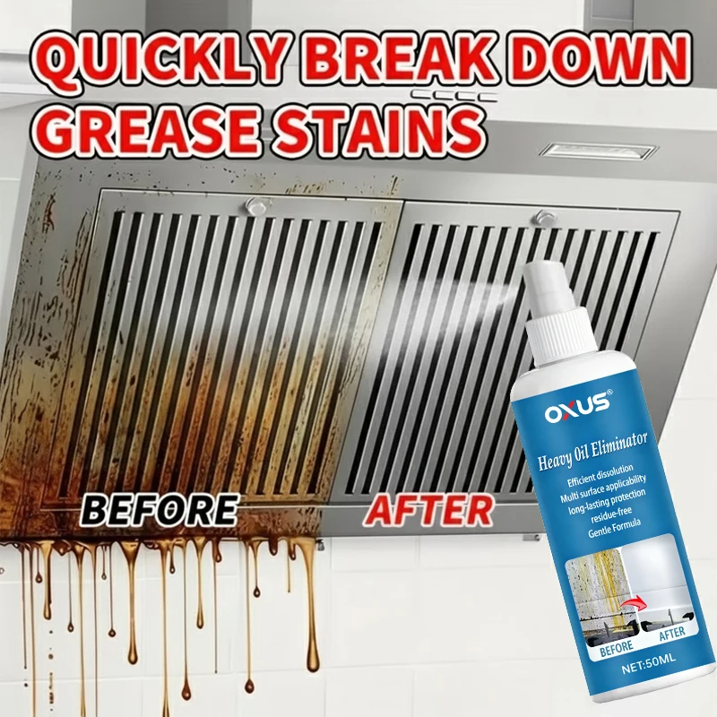 Oil Stain Spray, Multi-Functional Metal Cleaner, Quick Repair Refinish Spray, Suitable for Range Hoods and Stoves, Easy Use