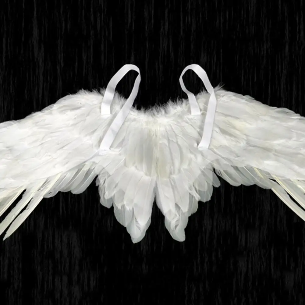 Angel Wing for Men Women Handmade Feather Wings Cosplay Costume Prop Halloween Party Large Size Wings Outfit Accessories