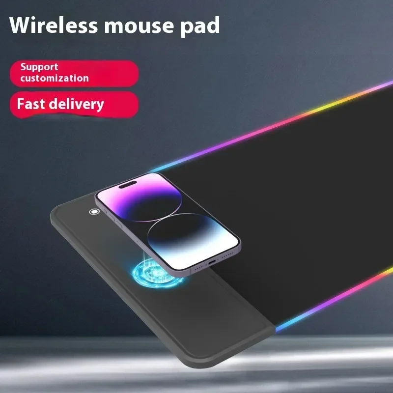 

Wireless Charging Light Multi-functional Office Computer Desk Mat New Super Thick Anti-fouling Anti-slip Mouse Pad Universal