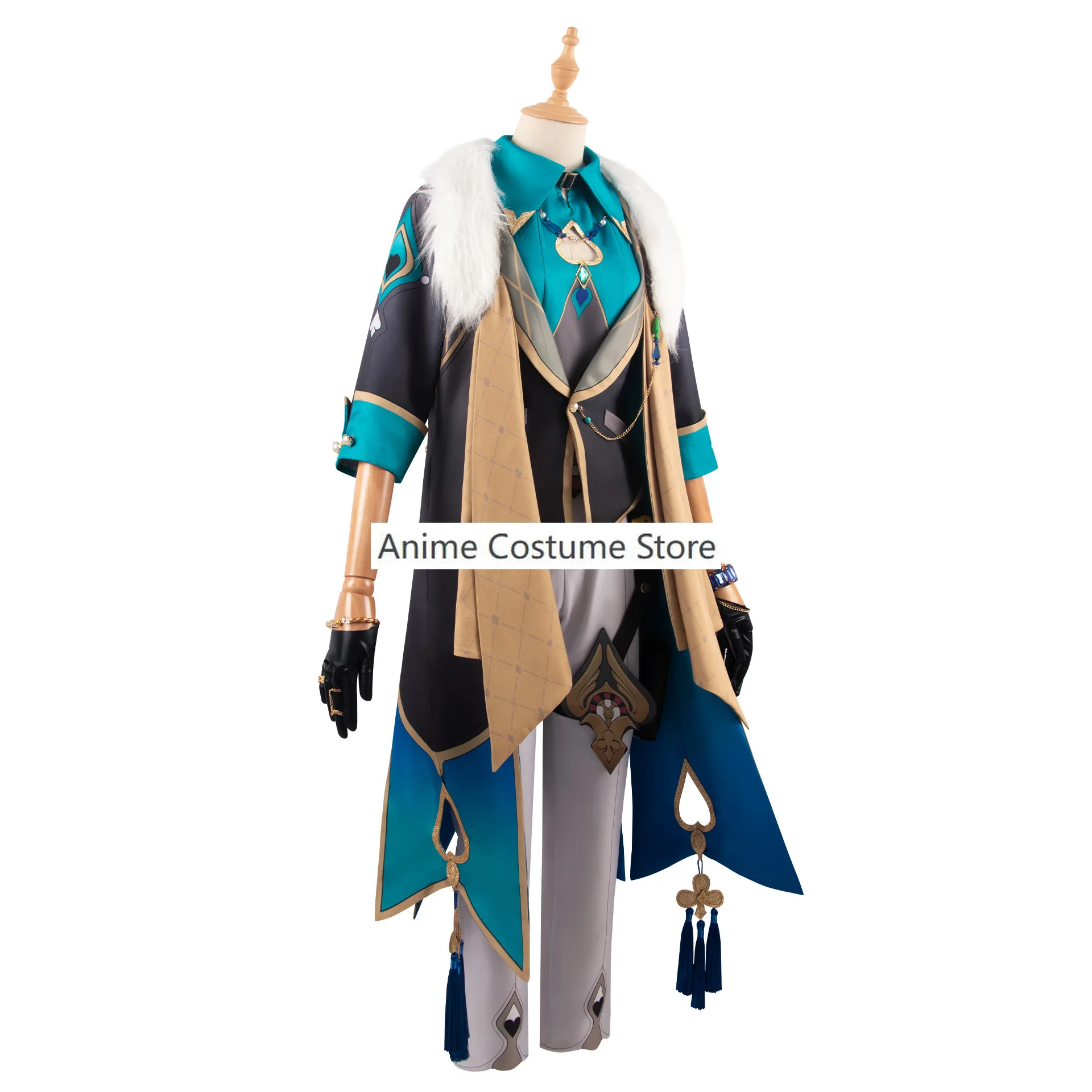 Костюм для косплея авантюрина, звезда, железнодорожная стена, кольца, тату-наклейки, интестральная мир, корпорация топаза, коллеги