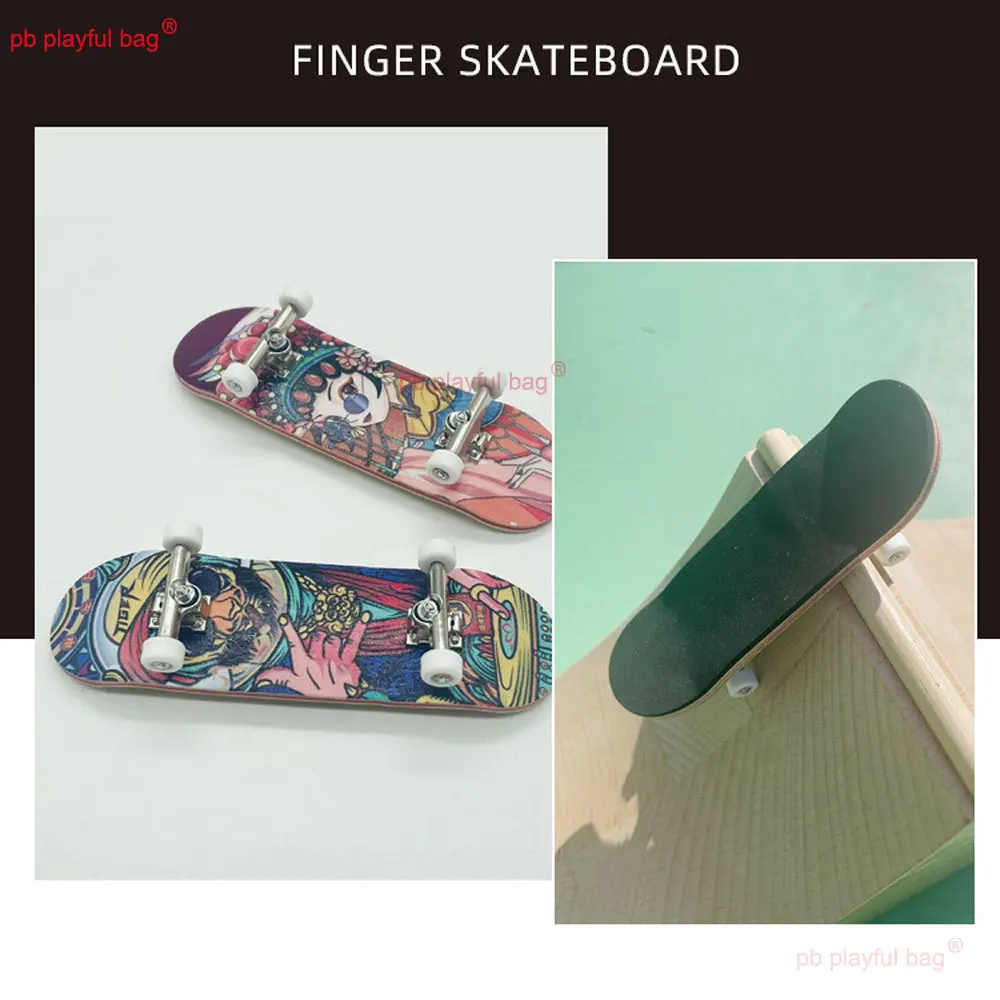 29*99mm Sport In Legno Dito Skate Boarding Legno di Acero Tastiera Novità Regali Per Feste Creativi Giocattolo Per Il Tempo Libero Per Bambini WG37