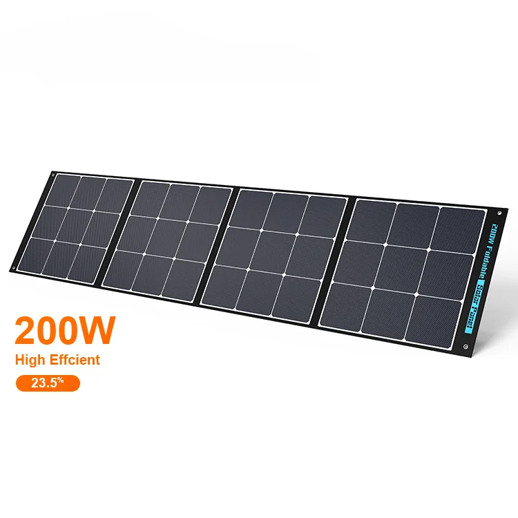 200W ETFE  Portable Foldable Solar Panel solar sunpower  For Outdoor camping