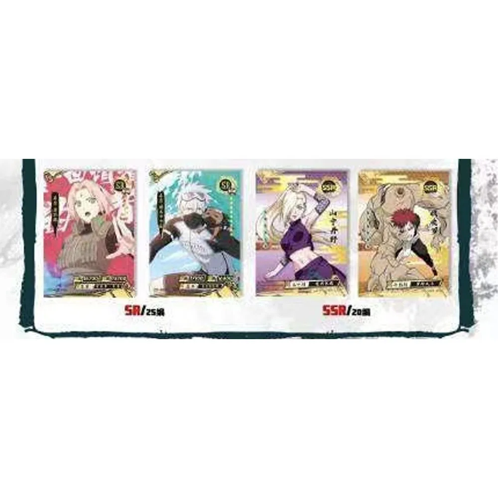 up-to-date Leka series NARUTO Collection Card Tsunade Sasuke Genuine Hot Stamping UR Limited Game role Card Kids Gifts box