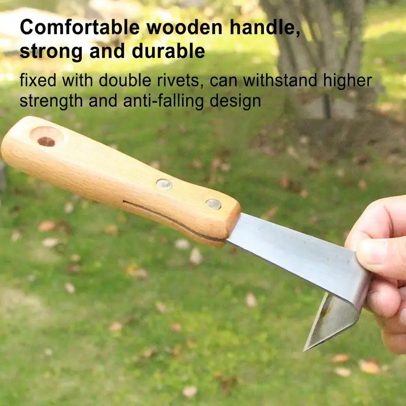 Tree Bark Removal Tool Log Peeler Wood Bark Stripping Tools Hand Froe Grafting Pruning Smooth Debarker Wood Bark Stripping Tool