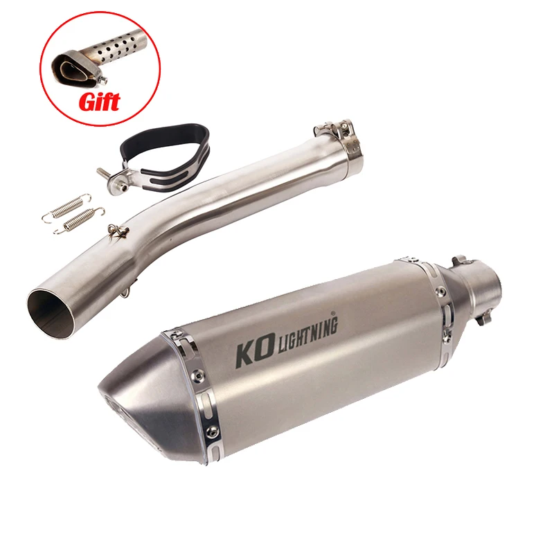 Uitlaatsysteem Voor Yamaha YZF-R6 R6S 1998 1999 2000 2001 2002 2003 2004 2005 Uitlaatpijp Motorfiets 51mm mid Uitlaat Slip Op