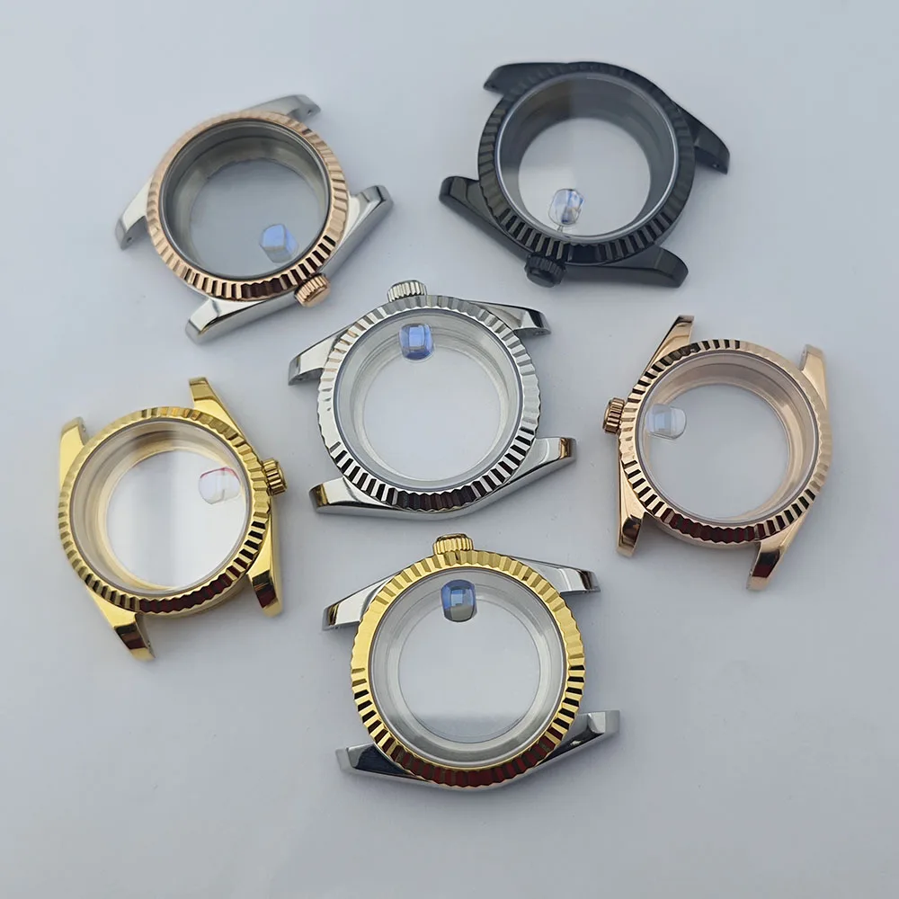 nh35 Case 39mm stainless steel 904L strap for nh35 nh36 movement 28.5mm dial watch hands 36mm case accessories