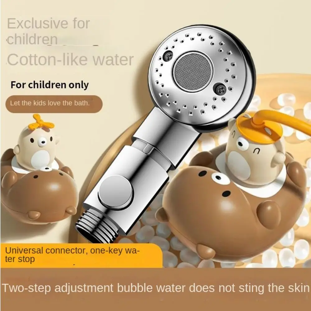 Adjustable Baby Bath Shower Head Water Saving Soft Washing Pet Shower Sprayers Handheld Easy Installation Bathtub Shower Nozzle