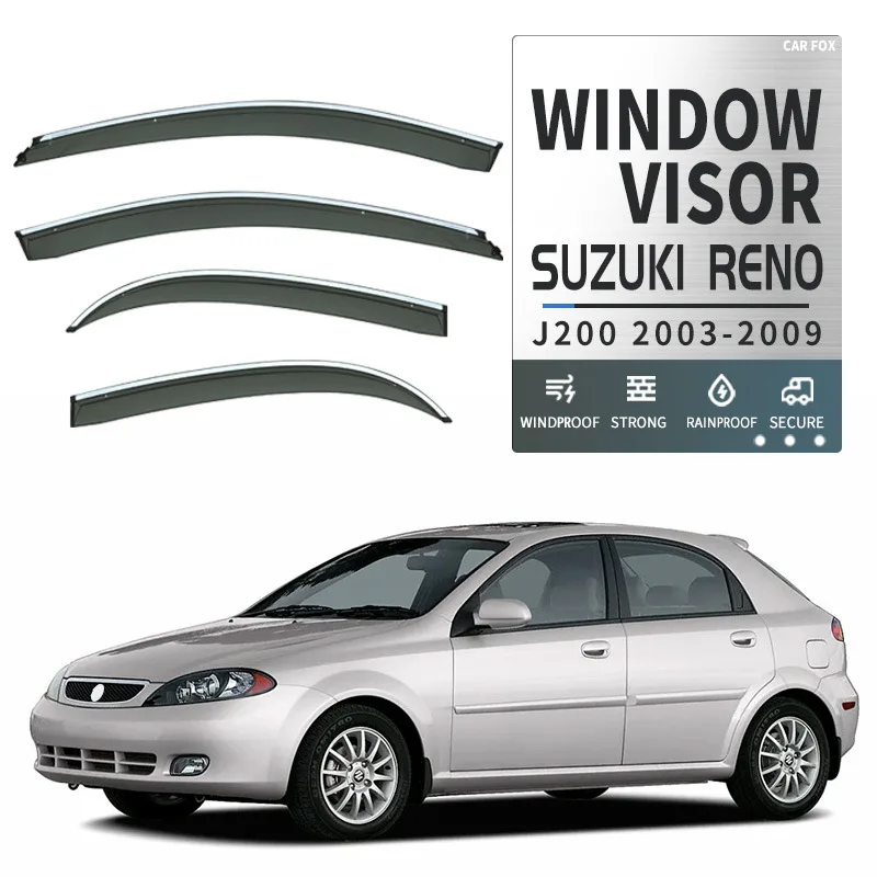 

Для Suzuki Reno 2003-2009: Дефлекторы окон, ветровики, защита от дождя и солнца, автомобильные аксессуары
