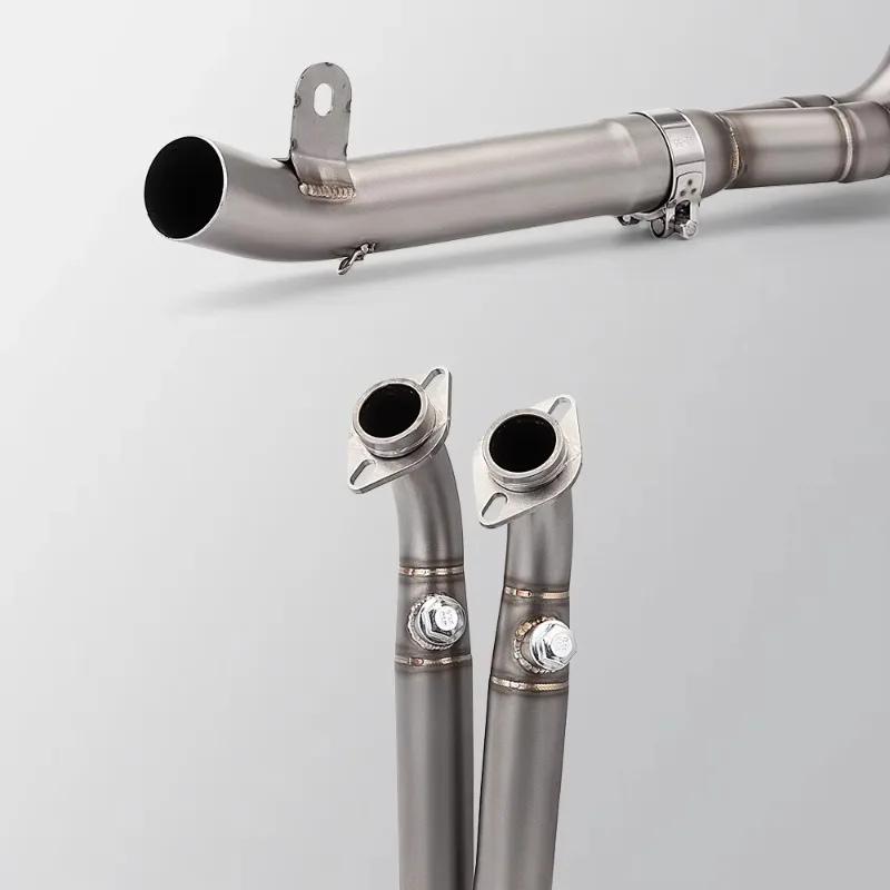 For Motorcycle CFmoto 450SR Exhaust Full System Escape Modified Slip on Front Link Pipe Fits 51MM Muffler