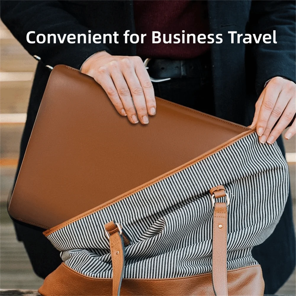13 14 15 Inch Laptop Sleeve Carring Case PU Leather Water and Splash Proof Notebook Tablet Briefcase for Lenovo Dell Laptop