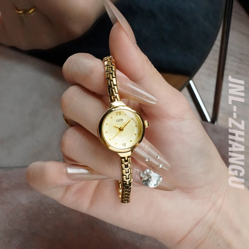 Decorative Medieval Light Luxury Small High-Value Waterproof All-Match Women's Watch Exquisite Quartz Bracelet Watch Alloy