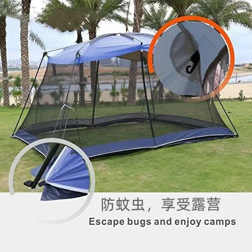 6-8 people outdoor mosquito-proof mesh tent ventilated and breathable shading pergola beach tent summer