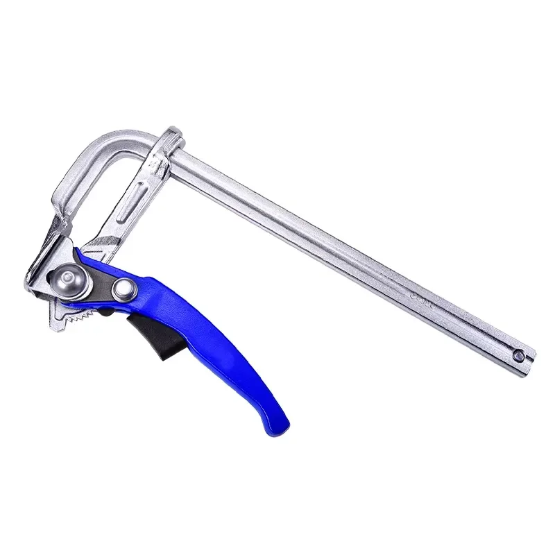 Industrial Grade Alloy Steel 300x120mm Quick Release Clamp 460kg Load Bearing Capacity Woodworking Pliers Ratchet Tool