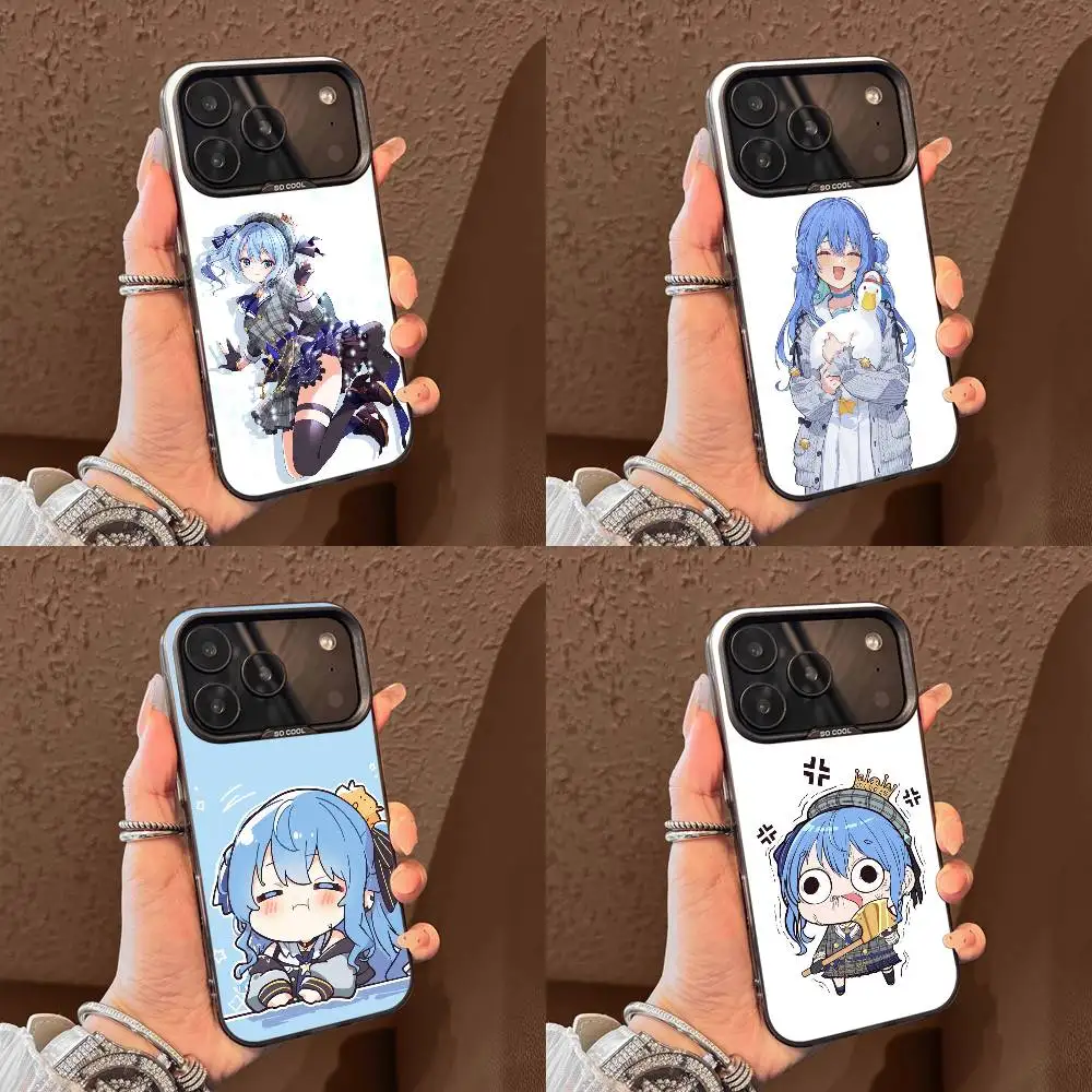 

H-Hoshimachi Suisei Phone Case For iPhone 17,16,15,14,13,12,11,Pro,Max,Plus,E,Air,Mini Black Tpu Cover