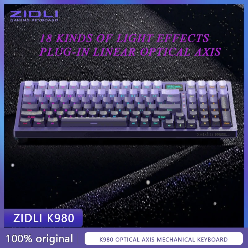 

Zidli K980 Wired Game Mechanical Keyboard Multimedia Linear Axis Fps Game Waterproof Keyboard Customized Numeric Keypad 98keys