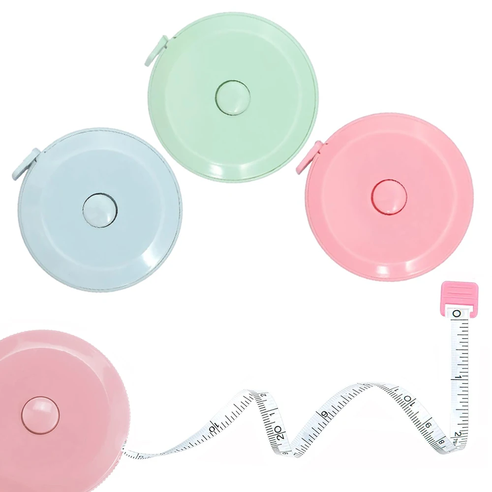 

150cm Mini Tape Meter Tape Tailor Ruler Keychain Measuring Tape Clothing Size Tape Measure Portable Sewing Tools Accessory