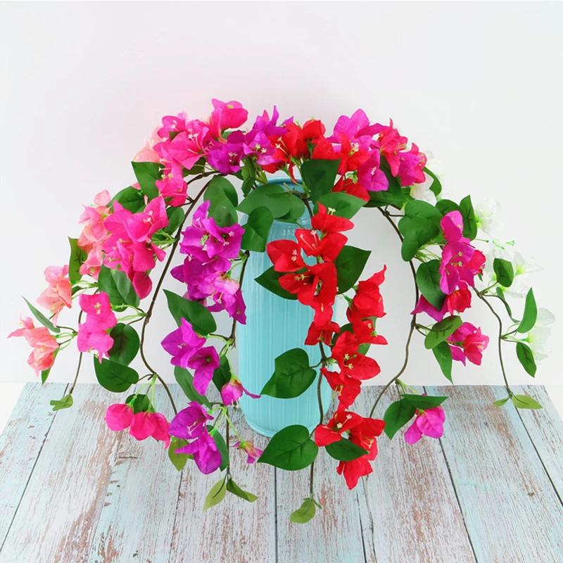 78cm Plum Blossom Simulation Flower Bougainvillea Silk Fake Artificial Flower Wedding Living Room Home Decor Floral Arrangement