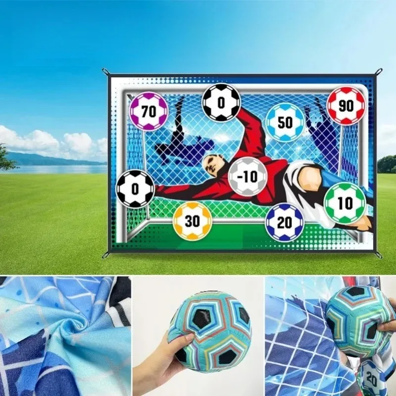 Set di tappetini da calcio Set di giocattoli da calcio per interni all'aperto Regali per ragazzi di allenamento di calcio multigiocatore Giochi di calcio competitivi multigiocatore