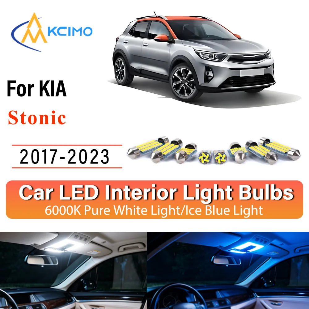 KCIMO Safer Canbus Number Plate Bulb For KIA Stonic 2017-2023 Premium Easy Install Interior Error-Free Reading Bright Lights