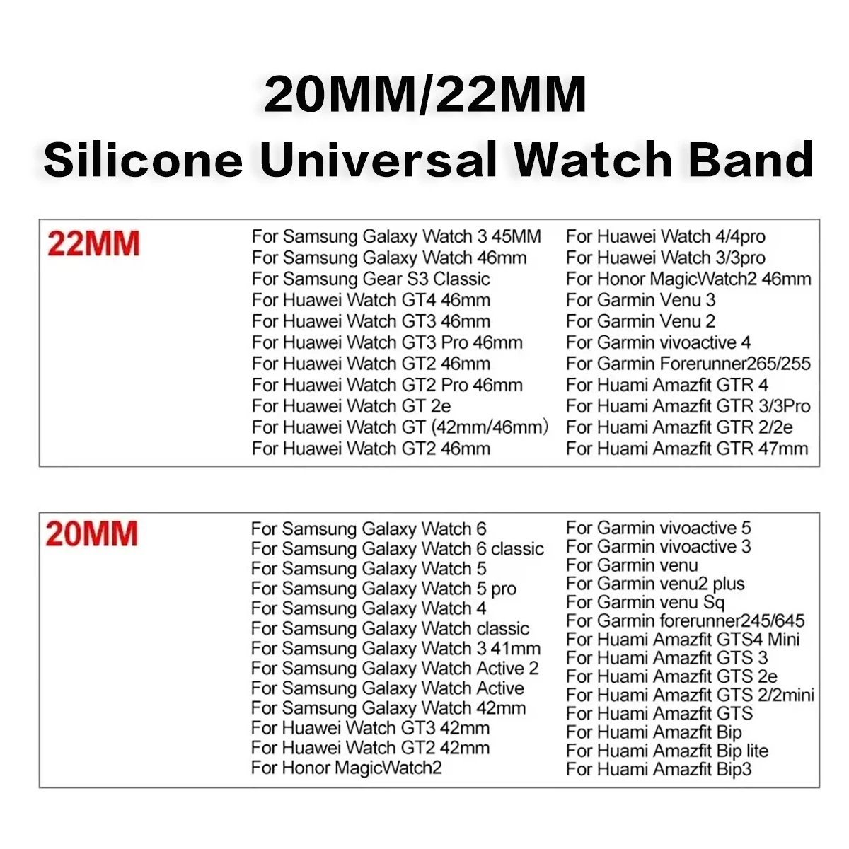 22mm 20mm breathable silicone strap for Samsung Galaxy Watch 3 /4/ 5 /6 /S3 with active magnetic strap for Huawei GT3/4 /Amazfit image 4