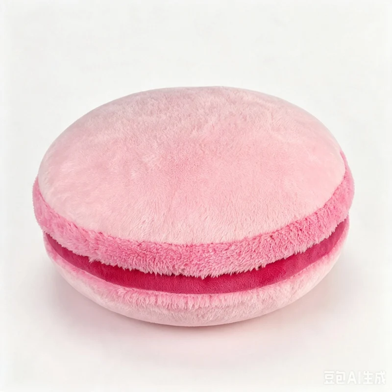 Colorful Patchwork Macaron Pillow Stuffed Plush Dessert Sofa Chair Seat Cushion Waist Support Home Decor For Friends Gifts view 4