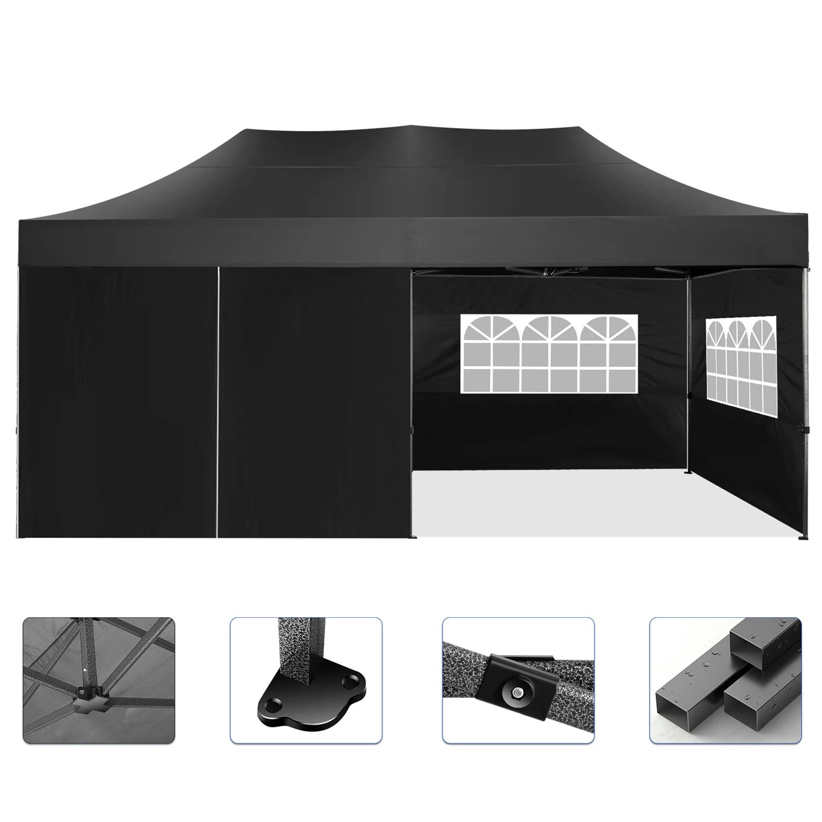 10x20 Canopy with Sidewalls, Heavy duty Party Tent Pop up carpas para fiestas, Tents for Parties, wedding, Outdoor Ez up Tent