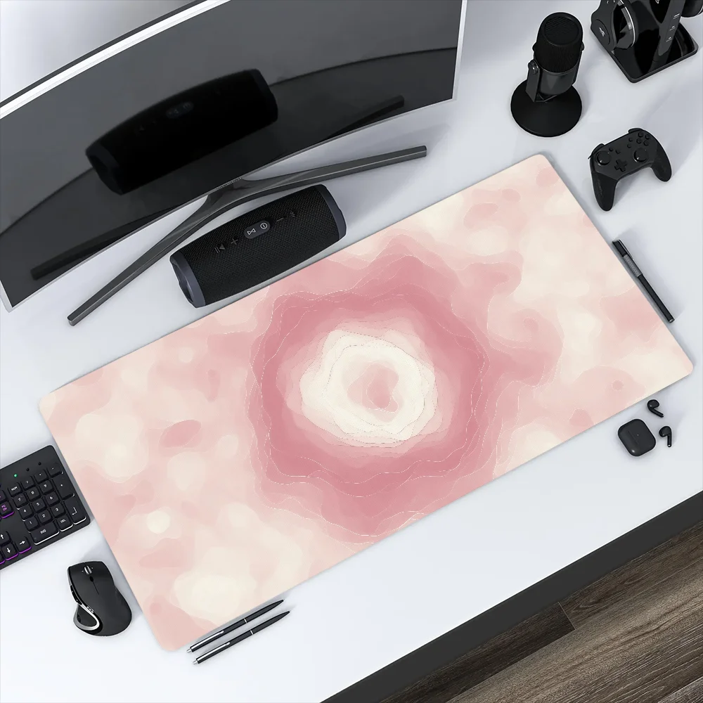 Mouse Pad Water Ripple Print Large Non-slip Lockedge Desktop Computer Desk Mat Keyboard Writing MousePad Office Gamer Student