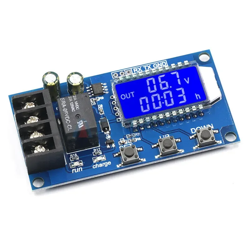 6-60v 10A Lithium Battery Charge Control Module Controller Protection Board with Overcharge Protection Switch XY-L10A