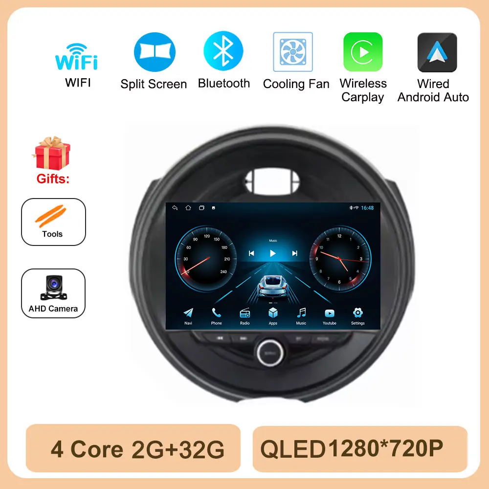Android 16 Autoradio Stereo Voor BMW MINI Cooper F54 F55 F56 F60 2015-2019 Carplay Auto Radio Multimedia speler 4G WIFI