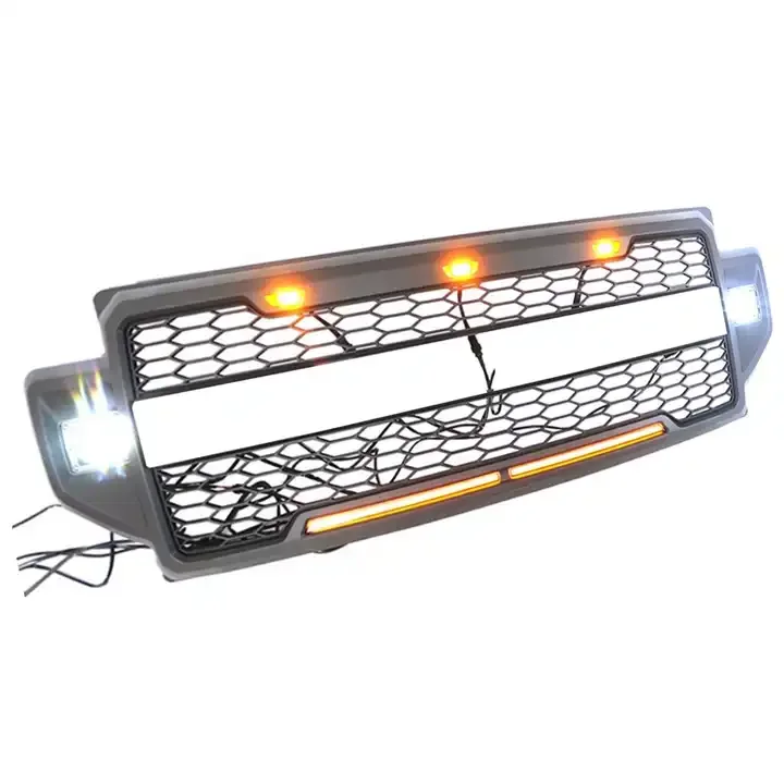 Spedking Hot Sales Front Grille With Amber LED Light For FORD F250 2021 Car Grills