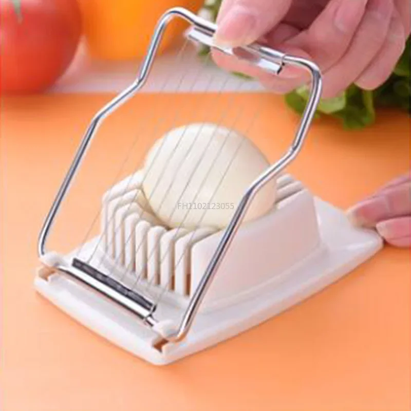 Multifunctional Egg Cutter Stainless Steel Egg Slicer Manual Food Processors Gadgets Kitchen Manual Egg Slicer Potato Mesher