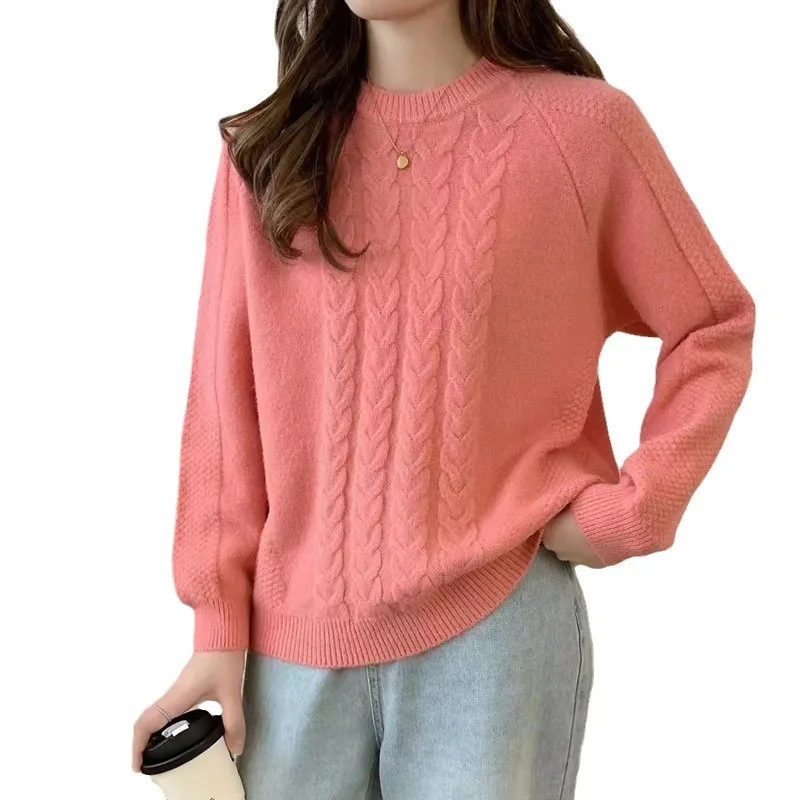 

Women Sweater Long Sleeve Top Knitted Pullover Female V-Neck Fashion Sweater Woman Spring Basic Female Clothing Sweaters Q35