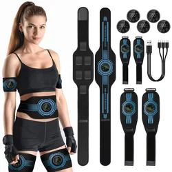 ABS Muscle Stimulator Toner Abdominal Trainer Belt Body Ab Slimming Machine Abdomen Arm Leg Fat Burn Fitness Workout Equipment