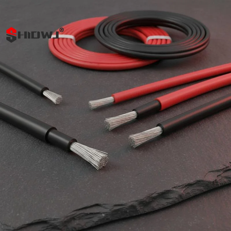 PV Cable 8/10/12/14/16AWG Tinned Copper Wire PV Wire For Outdoor Car RV Boat Marine Home Solar Panel Use 10/6/4mm2